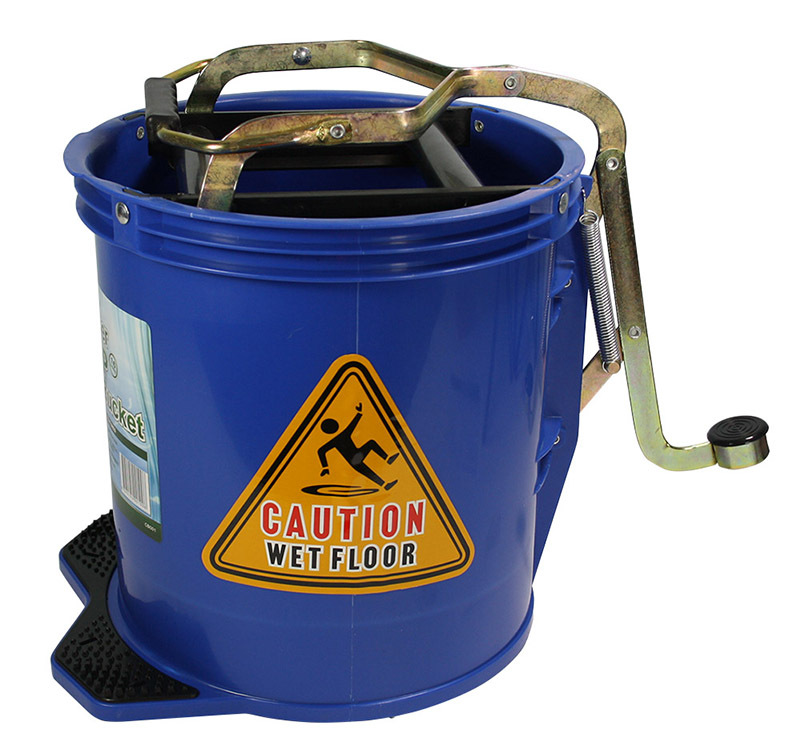 Mop Wringer Bucket on Castors - Blue
