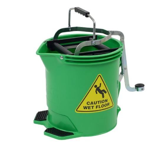 Mop Wringer Bucket on Castors - Green