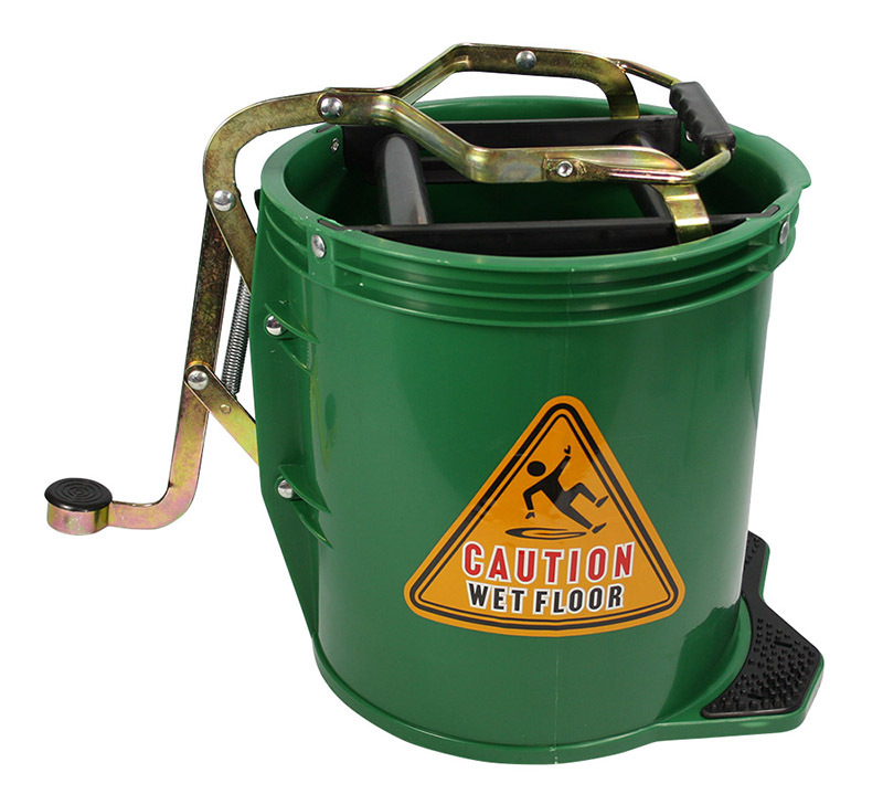 Mop Wringer Bucket on Castors - Green