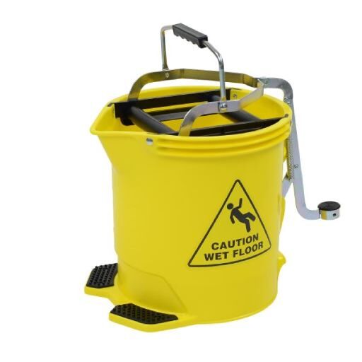 Mop Wringer Bucket on Castors - Yellow