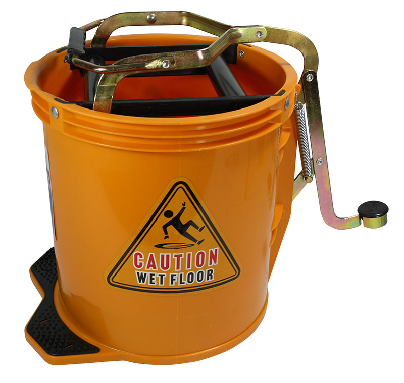 Mop Wringer Bucket on Castors - Yellow