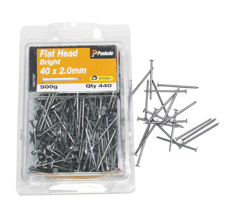 Flat Head Nails 500g - Large 40 x 2.0mm