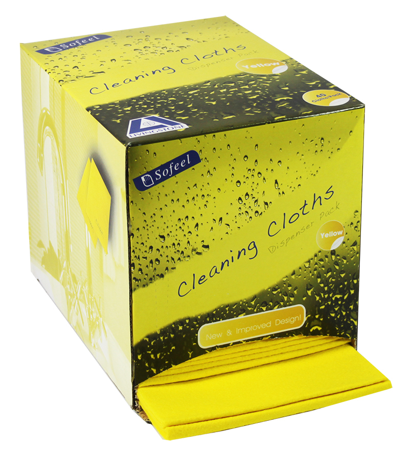 Sofeel Cleaning Cloths Dispenser 40pk - Yellow
