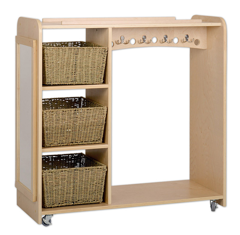 Birch Dress Up Station - with Castors & 3 Baskets