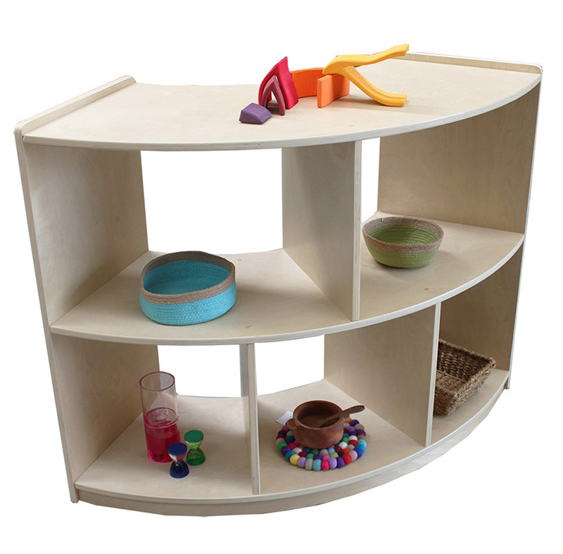 *SPECIAL: Birch Standard Shelf Unit 90cmH - Curved with Open Back