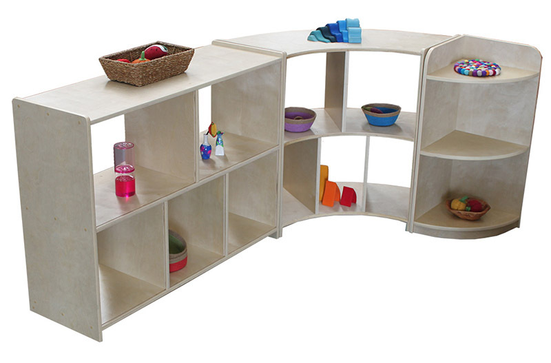 Birch Standard Shelf Unit 90cmH - Set of 3