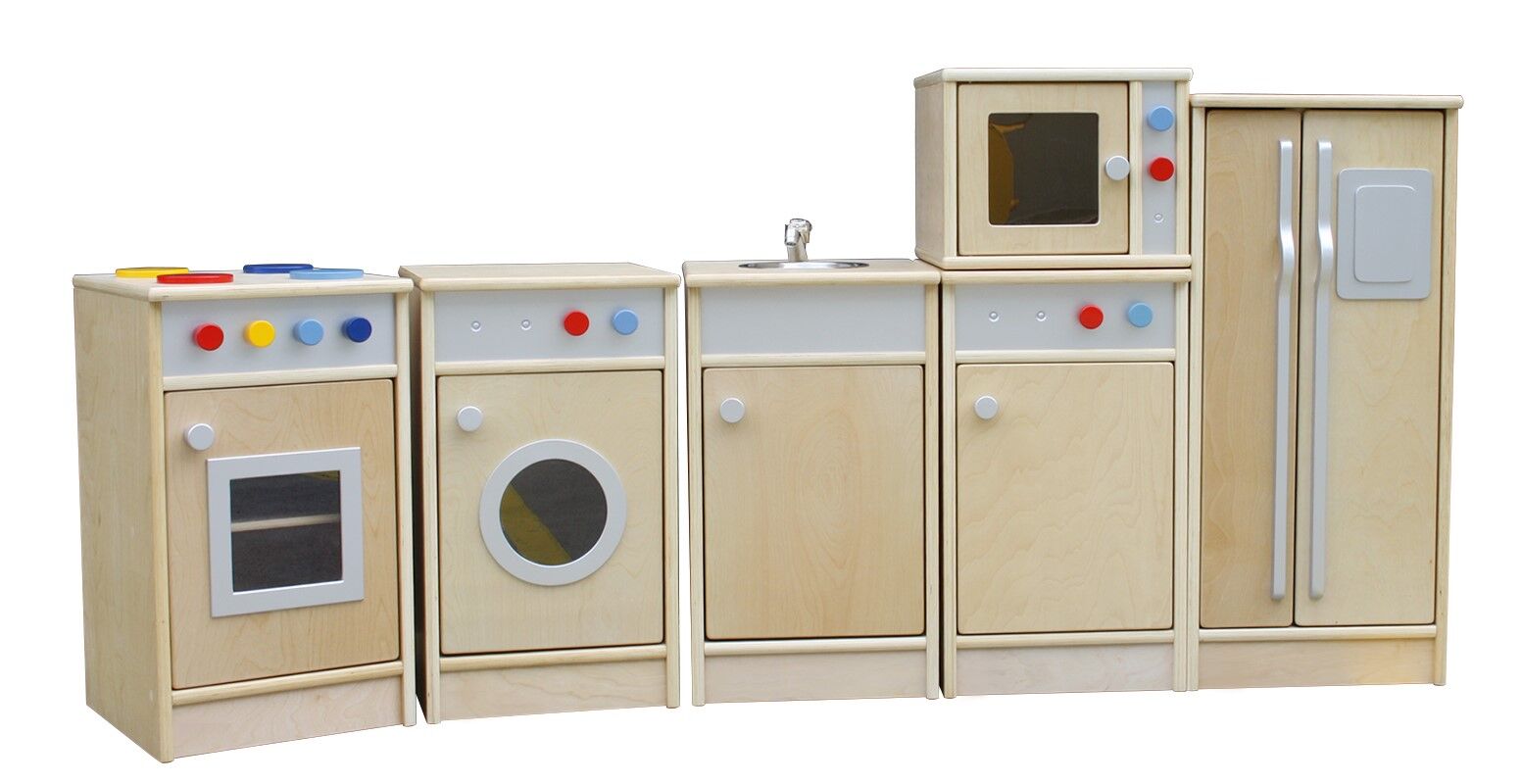 Birch Natural Role Play Toddler Kitchen Set - 6pcs