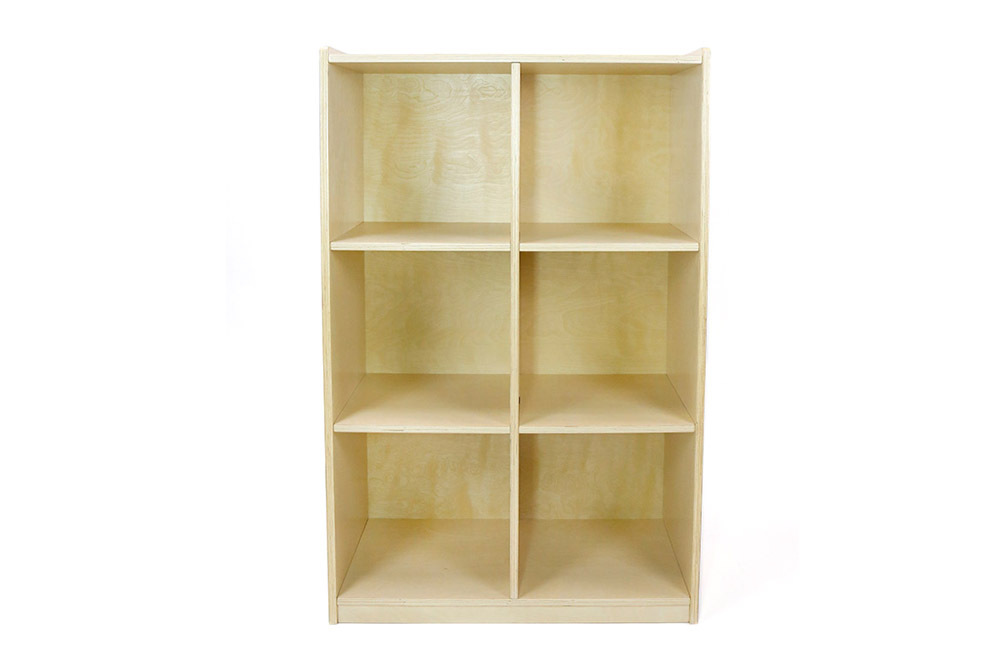 Birch Locker / Cubby Storage Unit - 6 Space Vertical