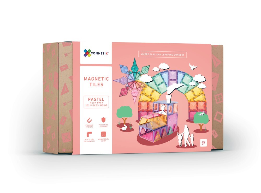 Connetix Pastel Mega Pack - 202pcs 