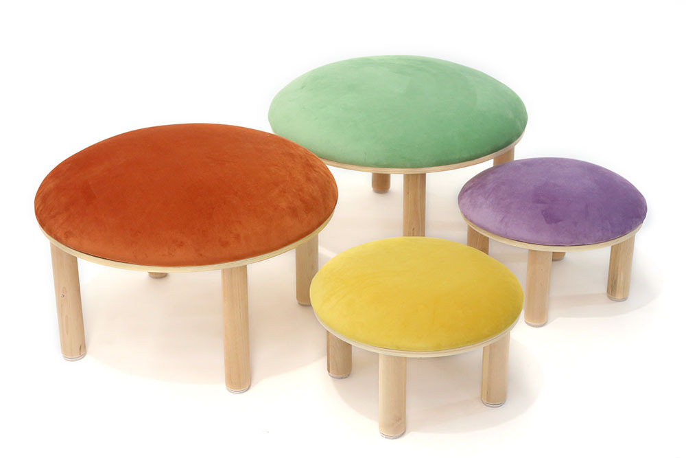 Billy Kidz Round 4pc Seating Set - Assorted Colours