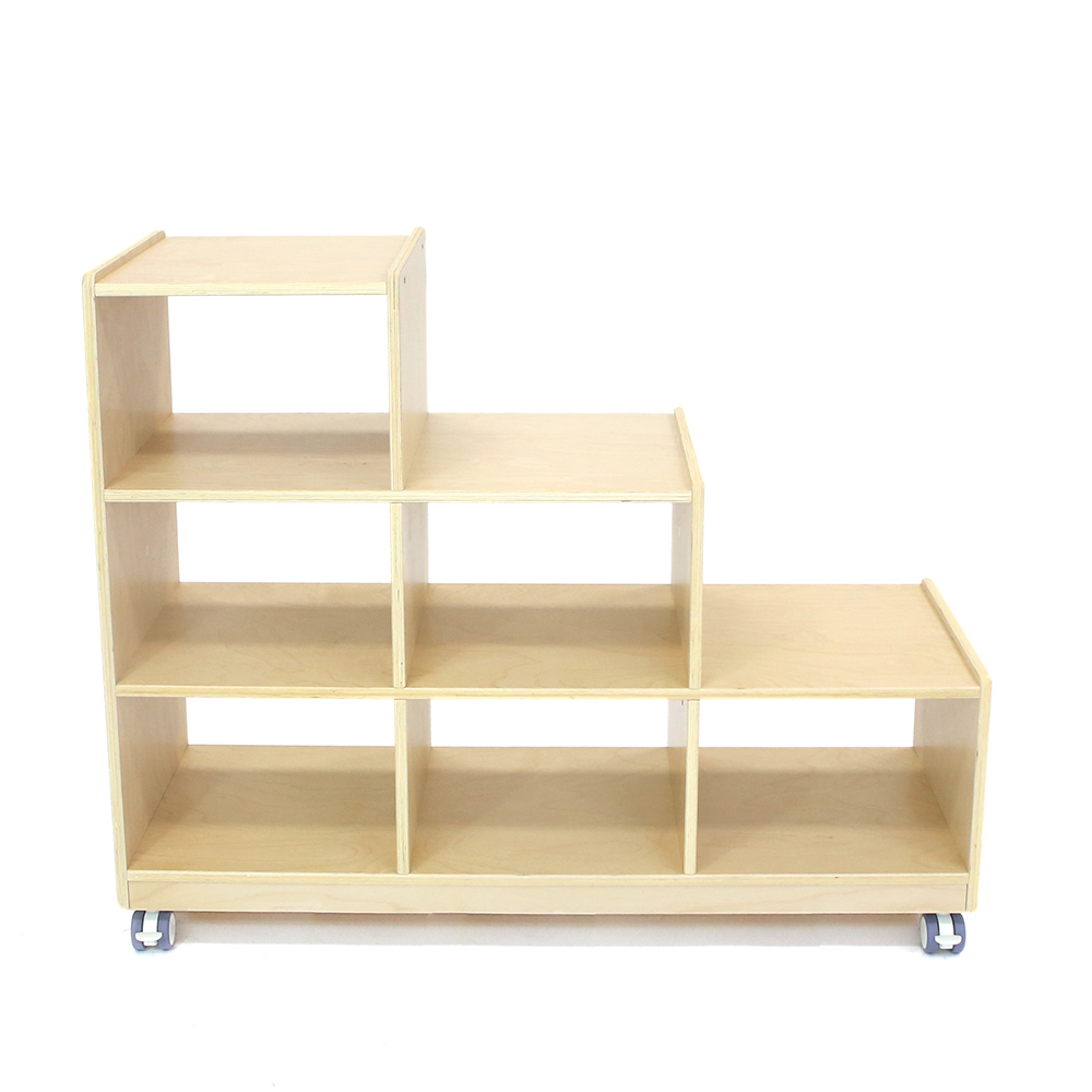 Hako Timber Ladder Storage Unit - 6 Spaces Open Back