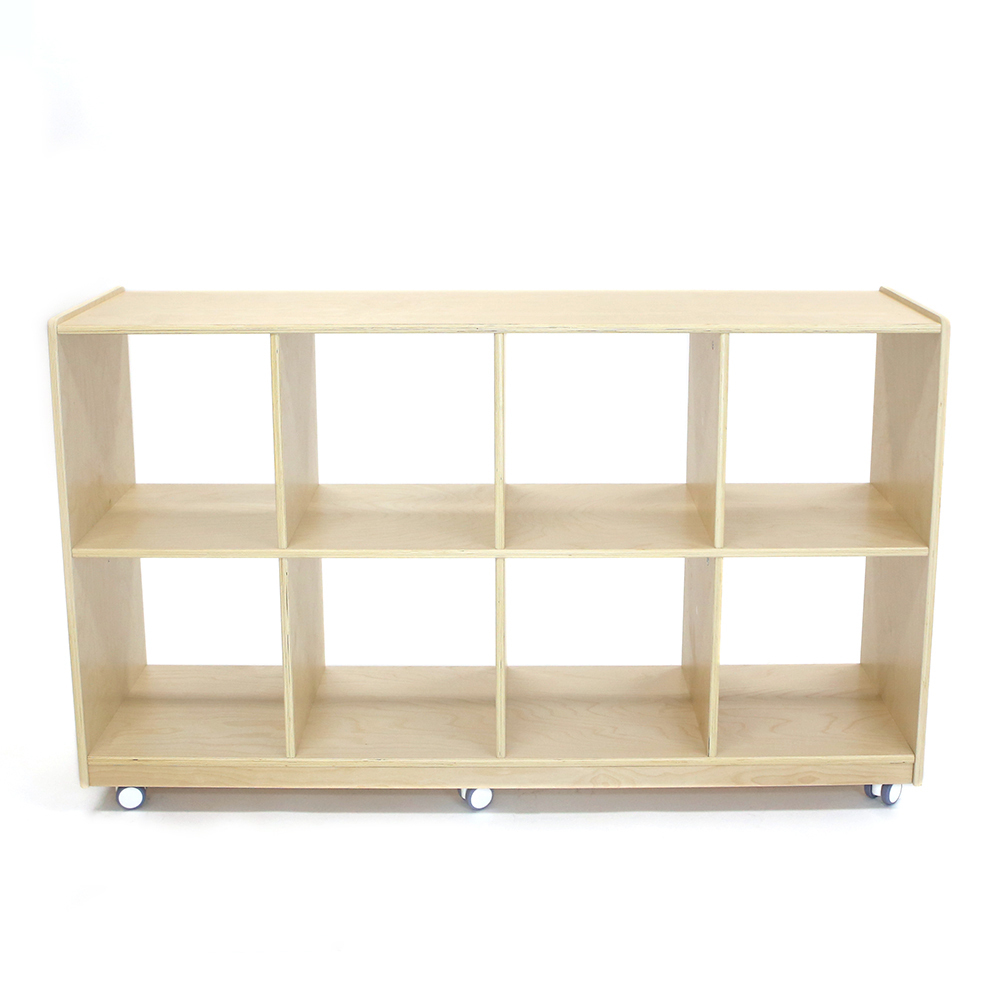Hako Timber Cube Storage Unit - 8 Spaces Horizontal