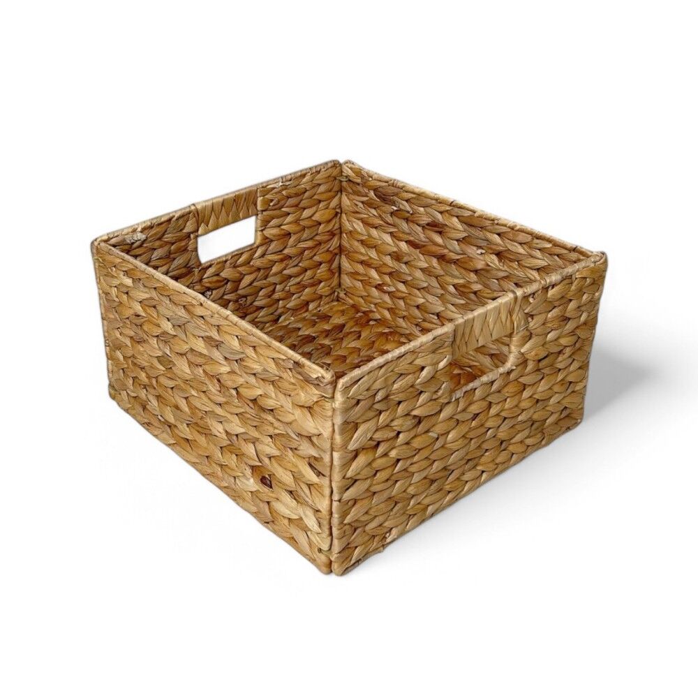 Water Hyacinth Medium Cube Storage Basket