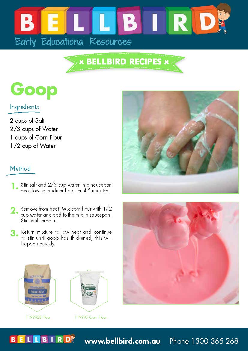 Recipe Sheet - Goop