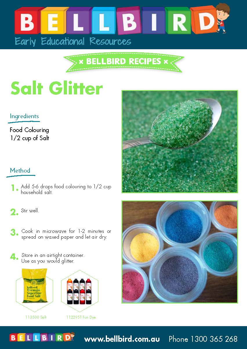 Recipe Sheet - Salt Glitter